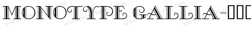 monotype gallia字体转换